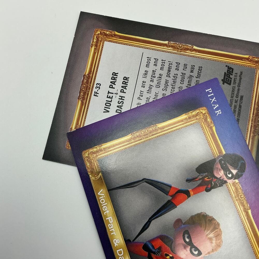 Topps Disney Pixar Incredibles Card Lot Foils Inserts Chrome - Picture 7 of 8